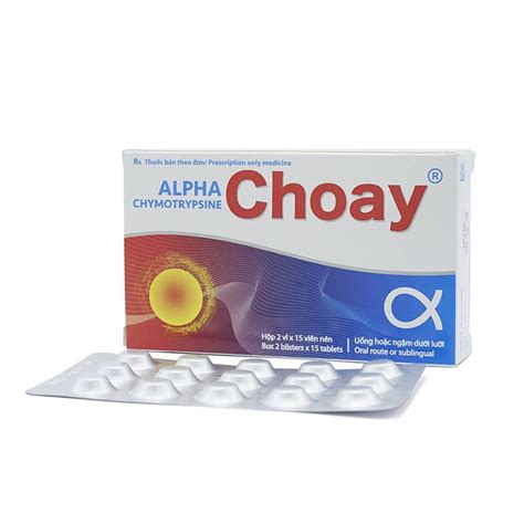 thuốc alphachymotrypsine choay